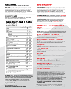 Mdrive Start Supplement Facts