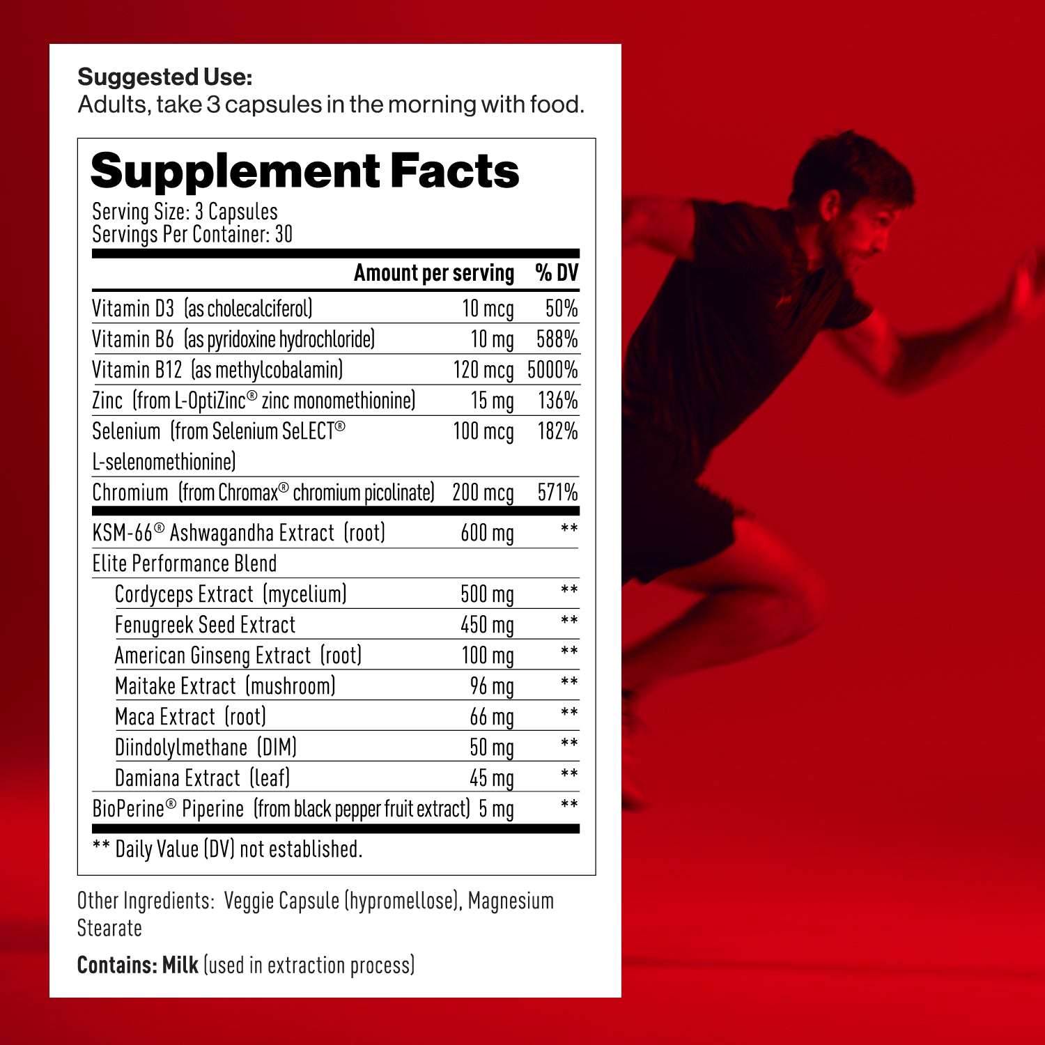 M Drive Elite Supplement Facts